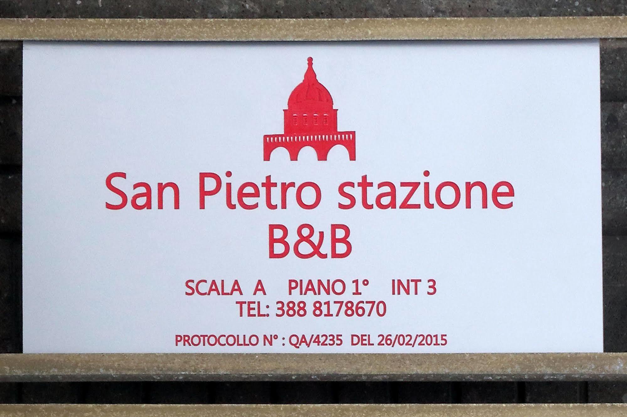 San Pietro Stazione Guesthouse Róma Kültér fotó